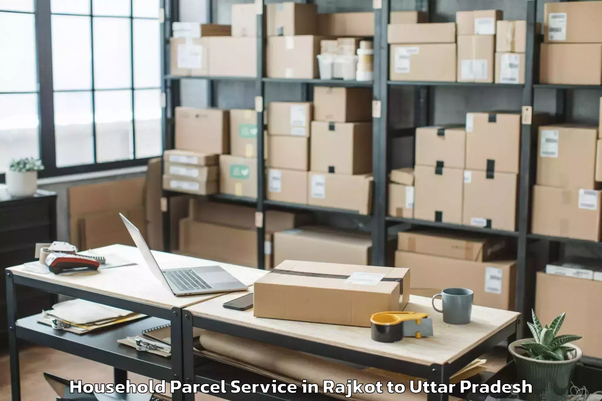 Hassle-Free Rajkot to Itava Household Parcel